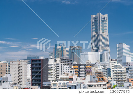 [神奈川縣]橫濱市中心的城市景觀/城市景觀 130677975