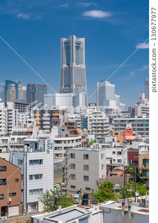 [神奈川縣]橫濱市中心的城市景觀/城市景觀 130677977