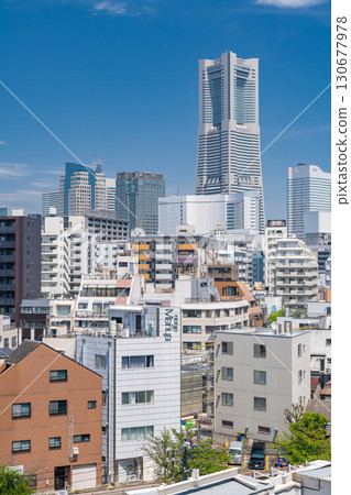 [神奈川縣]橫濱市中心的城市景觀/城市景觀 130677978