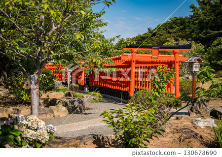 Takayama Inari Shrine in Ushigatacho, Tsugaru, Aomori, Japan 130678690