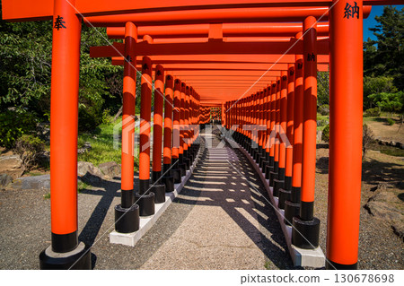 Takayama Inari Shrine in Ushigatacho, Tsugaru, Aomori, Japan 130678698