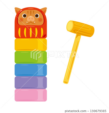 Year of the Pig Daruma Drop 130679385
