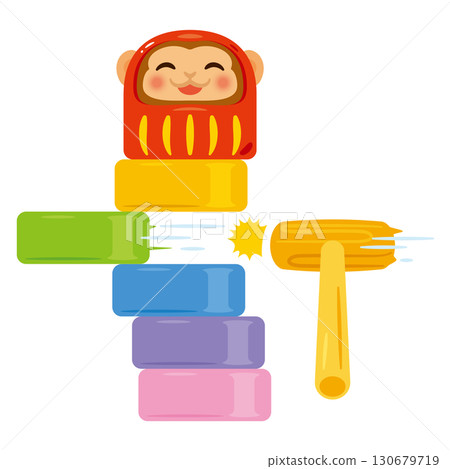 Year of the Monkey Daruma Drop Success Year of the Monkey Daruma Drop Success 130679719