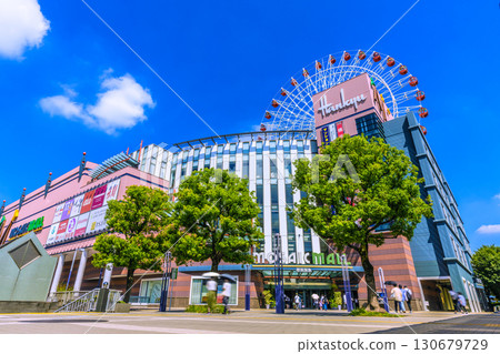 9 月 8 日，日本橫濱城市景觀。可以看到中心北站、都築阪急摩天輪等。 130679729