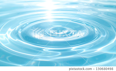 Ripples spread across the water surface Ripples spread across the water surface 130680498