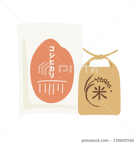 Illustration of rice Illustration of rice 130680588