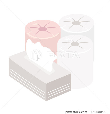 紙巾和衛生紙插圖 130680589