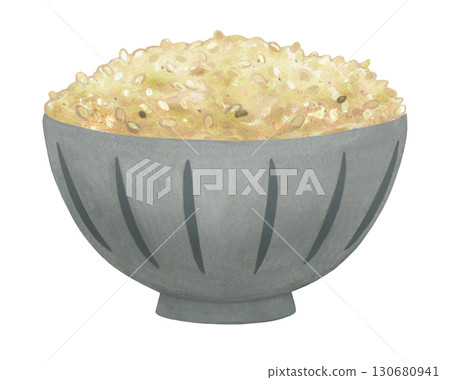 糙米插圖 130680941