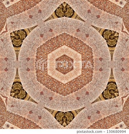 Mixed embroidery and batik art work for screen printing carpet, rug, fabric, tiles and flooring. Pattern design for the home decor, wrapping paper, curtains, wall covering etc 130680994