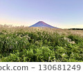 秋季芒草和富士山開始變色 130681249