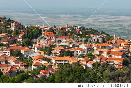 Aerial view of Sighnaghi 130681273