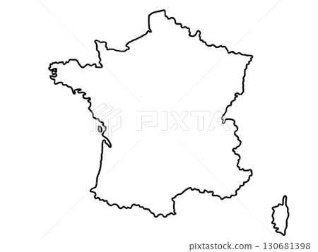 法國地圖（空白地圖） 130681398