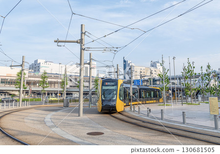 Utsunomiya Light Rail in operation in Utsunomiya, Tochigi Prefecture 130681505