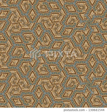 Geometric floral texture design for the website, theme. suitable for software background and user interface. medieval kaleidoscope pattern idea for print on fabric and floor carpet 130681544