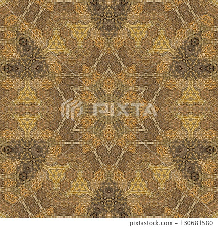 Geometric floral texture design for the website, theme. suitable for software background and user interface. medieval kaleidoscope pattern idea for print on fabric and floor carpet 130681580
