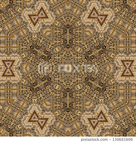 Geometric floral texture design for the website, theme. suitable for software background and user interface. medieval kaleidoscope pattern idea for print on fabric and floor carpet 130681606