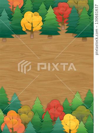 Wooded area, autumn, vertical format 130681637
