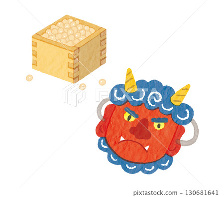 Setsubun: Bean Throwing and Demon Masks - Traditional Japanese Event Setsubun: Bean Throwing and Demon Masks - Traditional Japanese Event 130681641