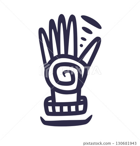 Maya Civilization Symbols and Primitive Traditional Sign Vector Illustration Maya Civilization Symbols and Primitive Traditional Sign Vector Illustration 130681943