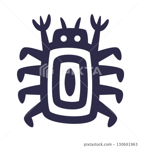 Maya Civilization Symbols and Primitive Traditional Sign Vector Illustration 130681963