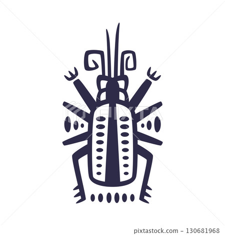 Maya Civilization Symbols and Primitive Traditional Sign Vector Illustration Maya Civilization Symbols and Primitive Traditional Sign Vector Illustration 130681968