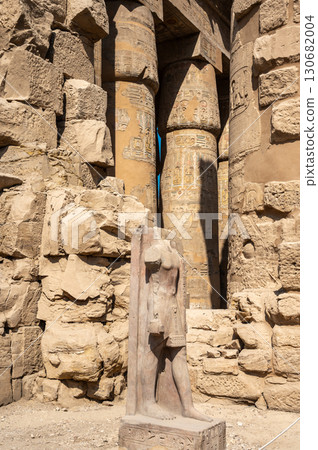 Ancient ruins of Karnak Temple in Luxor, Egypt 130682004