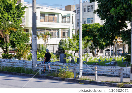 Tomari Foreign Cemetery and the Matthew Perry Landing Memorial. The grave is located under a banyan tree. Naha Tomari Port, Naha City, Okinawa Prefecture 2025 130682071