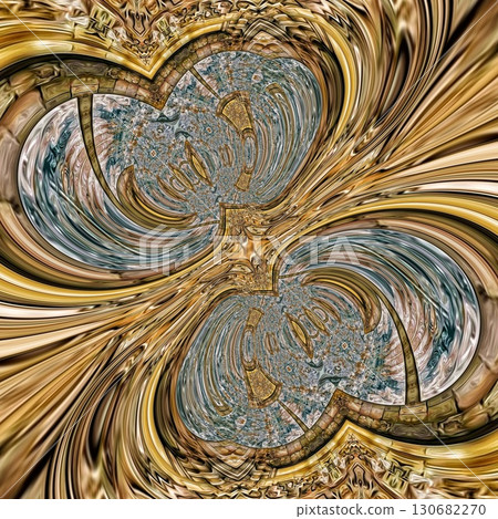 Tribal concept design for textile, flyer, brochure, magazine cover printing. Indigenous fashion pattern background for interior decoration and traditional costume or handicraft making 130682270