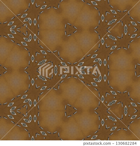 Tribal concept design for textile, flyer, brochure, magazine cover printing. Indigenous fashion pattern background for interior decoration and traditional costume or handicraft making 130682284
