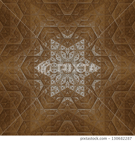 Tribal concept design for textile, flyer, brochure, magazine cover printing. Indigenous fashion pattern background for interior decoration and traditional costume or handicraft making 130682287