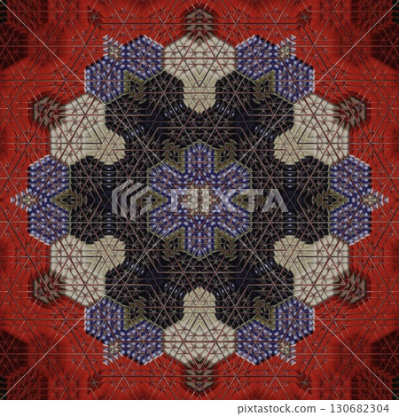 Tribal concept design for textile, flyer, brochure, magazine cover printing. Indigenous fashion pattern background for interior decoration and traditional costume or handicraft making 130682304