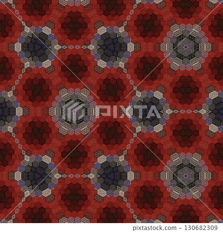 Tribal concept design for textile, flyer, brochure, magazine cover printing. Indigenous fashion pattern background for interior decoration and traditional costume or handicraft making 130682309