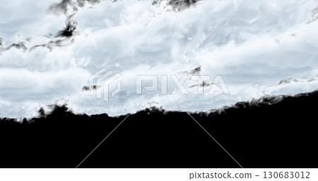 3d rendering. Cloud on a black background. Atmospheric phenomenon. 130683012