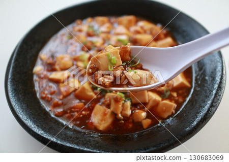 Mapo tofu close-up 130683069