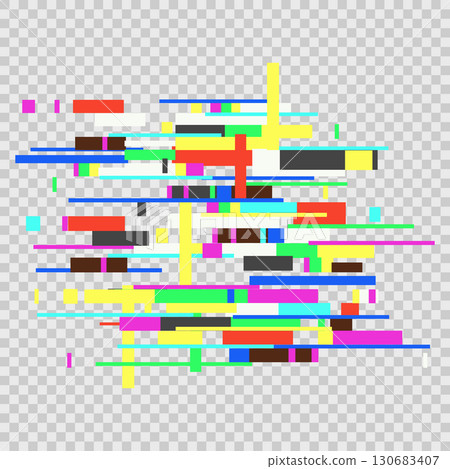 Glitch pixel screen noice effect. Futuristic grain damage geometric grunge design element. Disintegration techno computer screen error templates. Glitch pixel screen noice effect. Futuristic grain damage geometric grunge design element. Disintegration techno computer screen error templates. 130683407