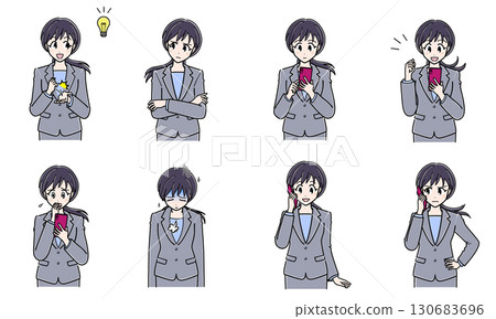 Suit office lady upper body set 3 130683696