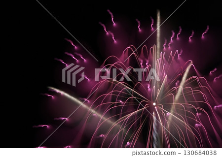 Tottori Four Seasons Walk Summer Fireworks Art 130684038