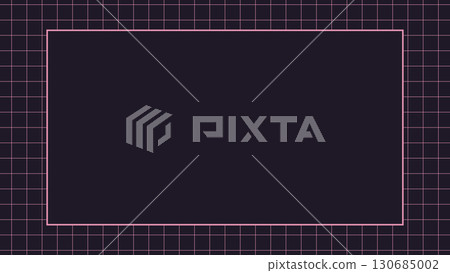 Simple frame with grid lines, background decorative illustration, frame, 16:9 Simple frame with grid lines, background decorative illustration, frame, 16:9 130685002