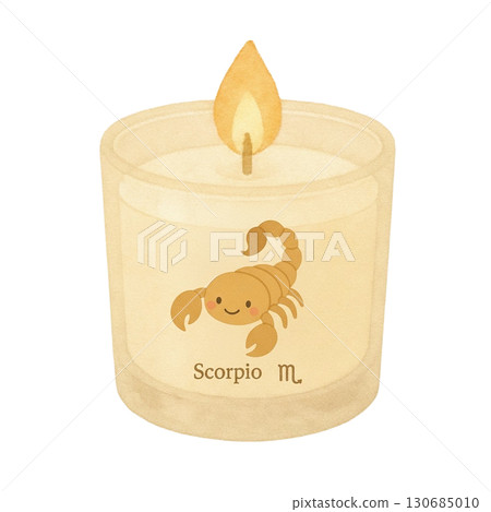 [Constellation] Illustration of an aroma candle inspired by Scorpio 130685010
