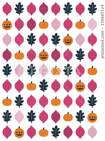 Halloween pattern Vector pattern Autumn background Halloween pattern Vector pattern Autumn background 130685524
