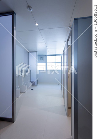 An empty toilet An empty toilet 130685613