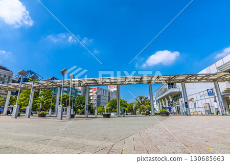Yokohama cityscape in Japan, including the subway "Center Minami Station" (September 8th) 130685663