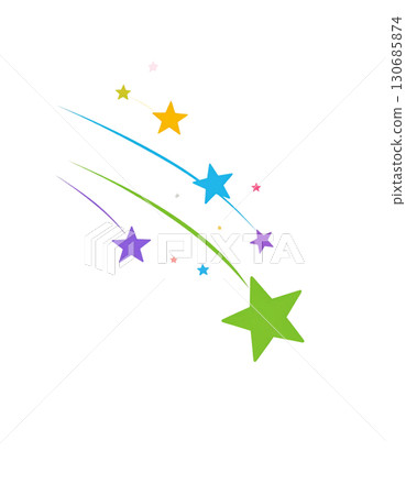 Image of a star or stars isolated on a white background. 130685874
