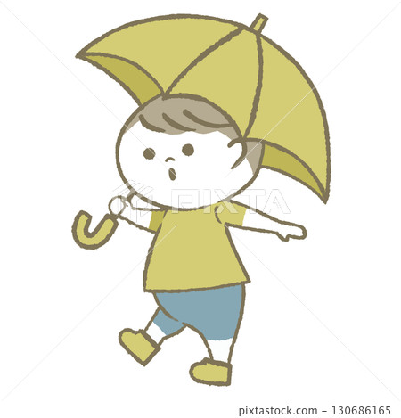 Child with a parasol 130686165