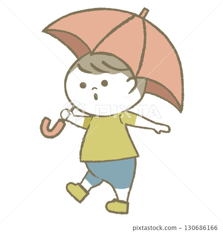 Child with a parasol 130686166