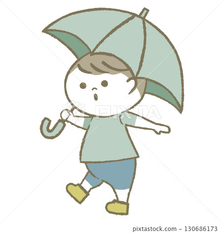 Child with a parasol Child with a parasol 130686173