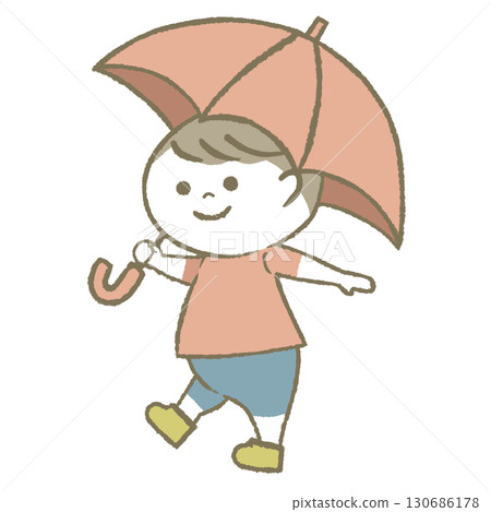 Child with a parasol Child with a parasol 130686178