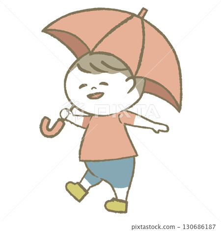 Child with a parasol Child with a parasol 130686187