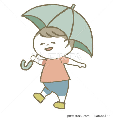 Child with a parasol Child with a parasol 130686188