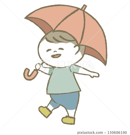 Child with a parasol Child with a parasol 130686190